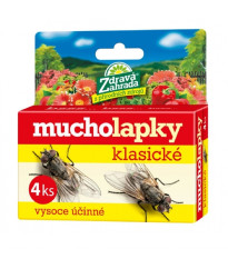 Mucholapky klasické - Zdravá zahrada - prodej ochrany proti hmyzu - 4 ks