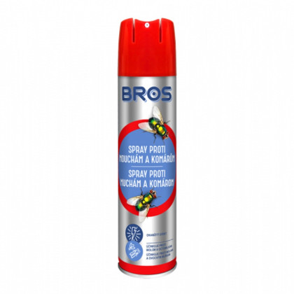 Spray proti komárům, molům, octomilkám a mouchám - Bros - prodej ochrany proti hmyzu - 400 ml
