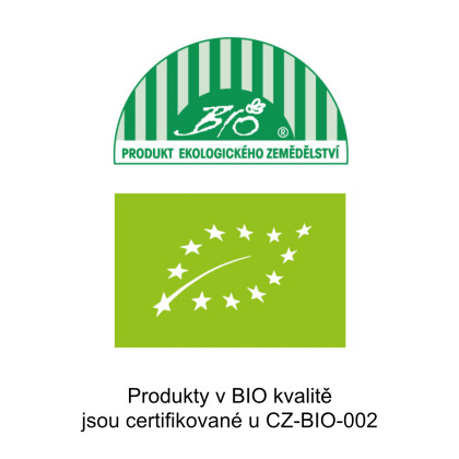 Produkty v BIO kvalitě jsou certifikované u CZ-BIO 002