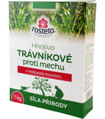 Hnojivo s čedičovou moučkou - trávníkové proti mechu - Rosteto - prodej hnojiv - 1 kg