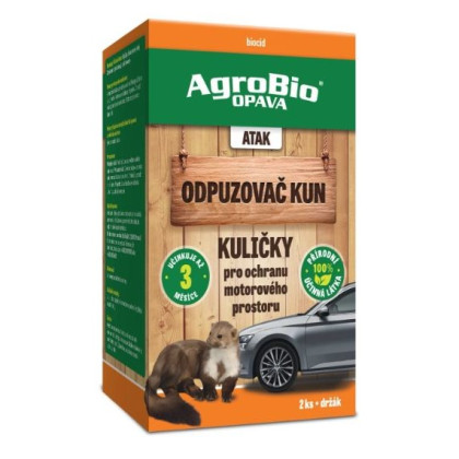 ATAK - Odpuzovač kun kuličky - AgroBio - ochrana proti škůdcům - 2 ks