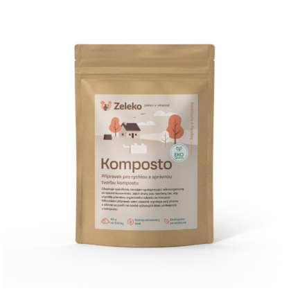 Komposto - přírodní urychlovač kompostů - Zeleko - prodej stimulátorů - 300 g