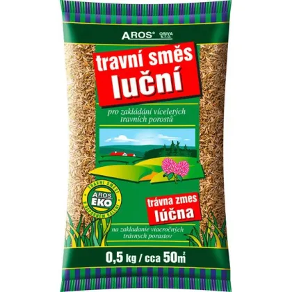 Travní směs luční pro zakládání víceletých porostů - Aros - prodej semen - 500 g