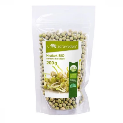 BIO Hrášek - prodej bio semen na klíčení - 200 g