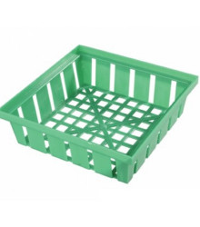 Košík na cibuloviny zelený - hranatý - prodej pěstebních pomůcek - 1 ks